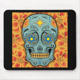 Alfombrilla De Ratón Cráneo del azúcar - día del muerto (maravilla)