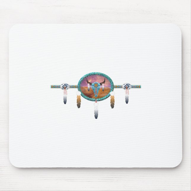 Alfombrilla De Ratón cráneo del ganado (Frente)