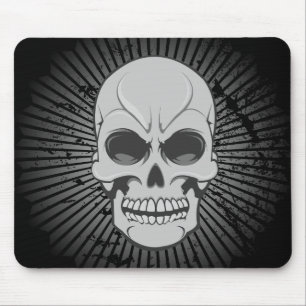 Alfombrilla De Ratón Cráneo enojado: Ilustracion del vector: Mousepad