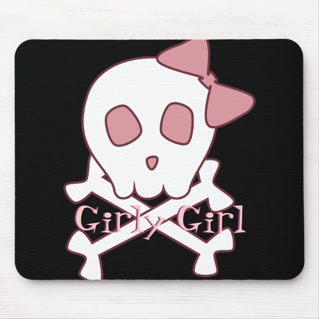 Alfombrilla De Ratón Cráneo femenino Mousepad (Frente)
