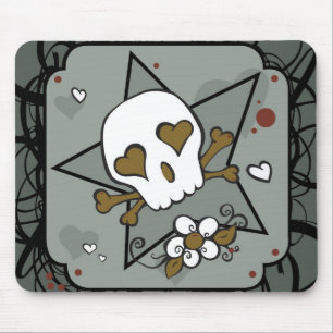Alfombrilla De Ratón Cráneo Mousepad del tatuaje