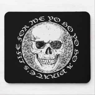 Alfombrilla De Ratón cráneo pirata