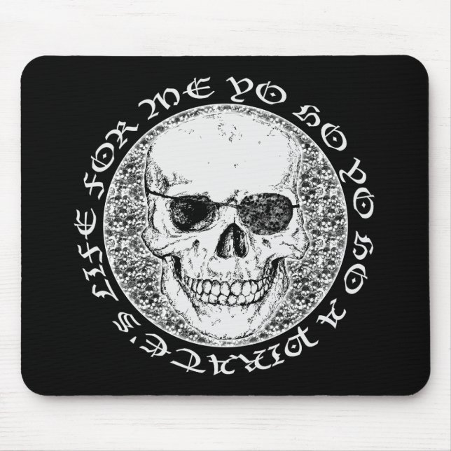 Alfombrilla De Ratón cráneo pirata (Frente)