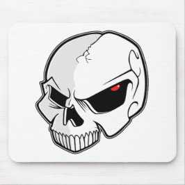 Alfombrilla De Ratón Cráneo rojo sangre malvado de los globos del ojo