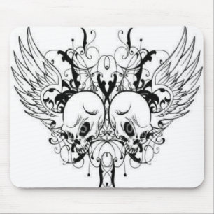 Alfombrilla De Ratón Cráneos cons alas Mousepad