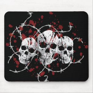 Alfombrilla De Ratón Cráneos de púas Mousepad