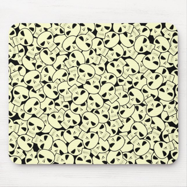 Alfombrilla De Ratón Cráneos - Mousepad (Frente)