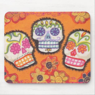 Alfombrilla De Ratón Cráneos Mousepad del azúcar