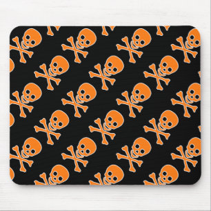 Alfombrilla De Ratón Cráneos Mousepad del pirata de Halloween