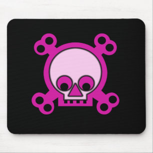 Alfombrilla De Ratón Cráneos rosados Mousepad