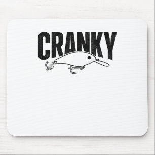 Alfombrilla De Ratón Cranky Divertido - Crankit Señuelo de Pesca Humor
