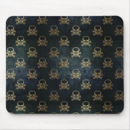 Alfombrilla De Ratón Cránulos de oro y negro