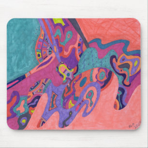 Alfombrilla De Ratón Crashers lunares, arte abstracto