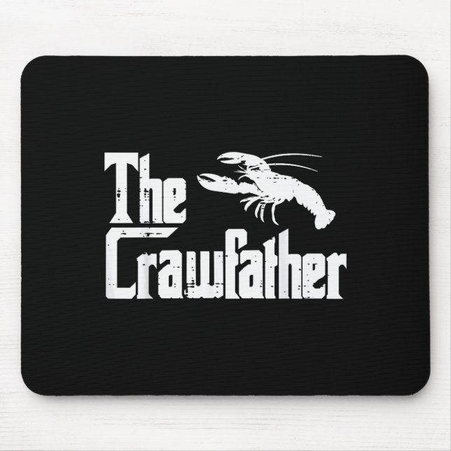 Alfombrilla De Ratón Crawfihe Crawfather Funny Crayfish Parody Dad Papa (Frente)