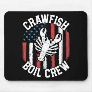 Alfombrilla De Ratón Crawfish Boil Crew Funny Cajun Camisetas Para Homb