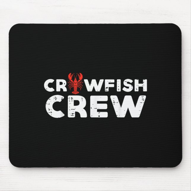 Alfombrilla De Ratón Crawfish Crew Funny Crayfish Cajun Matching Men Wo (Frente)