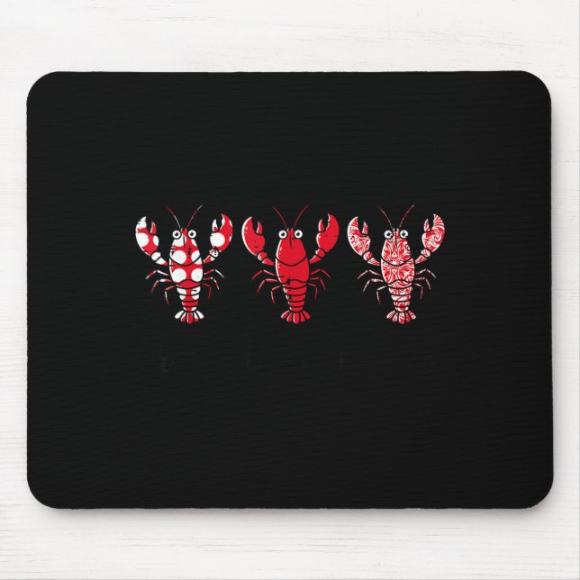 Alfombrilla De Ratón Crawfish Season Crayfish Patterns Cajun Boil Men W (Frente)