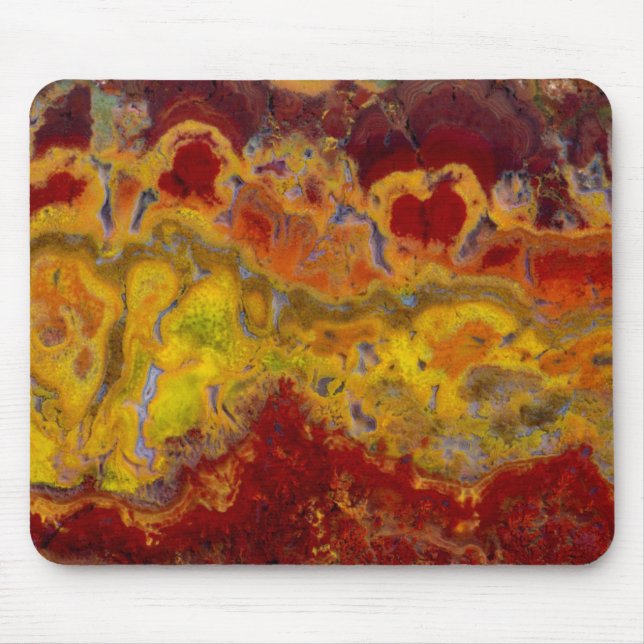 Alfombrilla De Ratón Crayola Jasper rojo y amarillo (Frente)