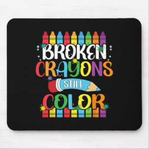 Alfombrilla De Ratón Crayones rotos siguen coloreando la conciencia de