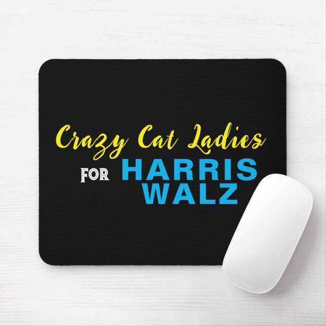 Alfombrilla De Ratón Crazy Cat Ladies Para HARRIS WALZ (Con ratón)
