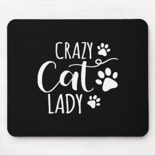 Alfombrilla De Ratón Crazy Cat Lady Funny Cat Meys Para Los Hombres Muj
