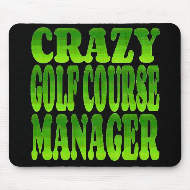Alfombrilla De Ratón Crazy Golf Course Manager en verde (Frente)
