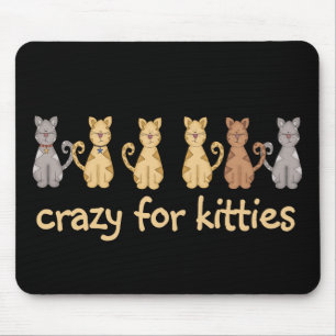 Alfombrilla De Ratón Crazy Para Kitties, camisetas y regalos