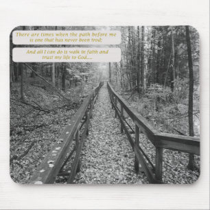 Alfombrilla De Ratón Crea - el "paseo en la fe "