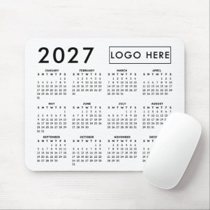 Alfombrilla De Ratón Crea tu propio calendario de logotipo empresarial 