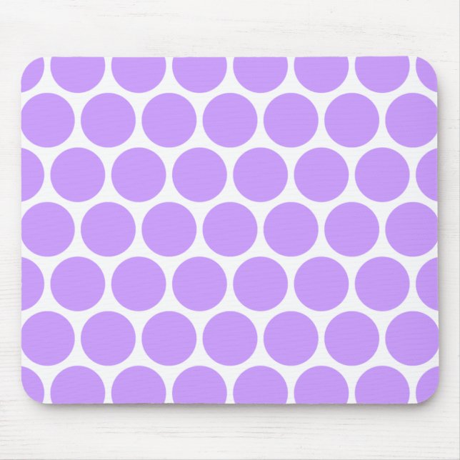 Alfombrilla De Ratón Crea tu propio punto de polka púrpura (Frente)