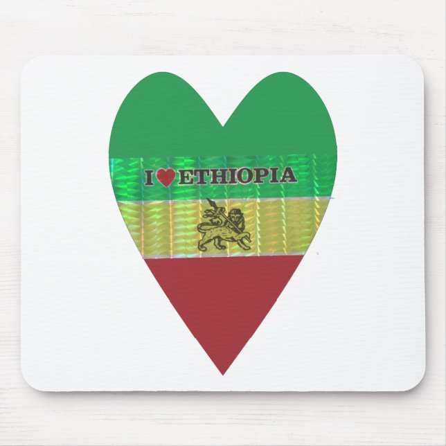 Alfombrilla De Ratón Crea tu propio yo amo la bella Etiopía (Frente)