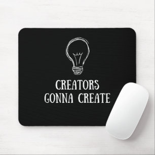 Alfombrilla De Ratón Creadores Van a Crear Minimalista Artistas Hacedor