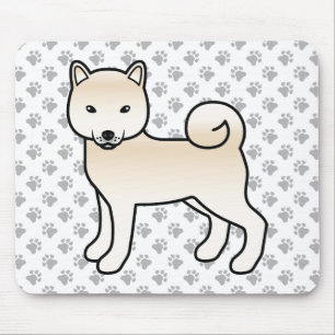 Alfombrilla De Ratón Cream Shiba Inu Cartog Perro & Paws