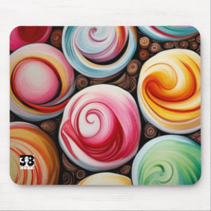 Alfombrilla De Ratón Creamy Swirls