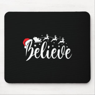 Alfombrilla De Ratón Crean que Santa Xmas Navidades divertidos de Pajam