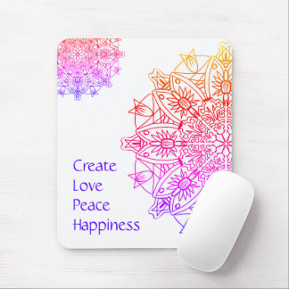 Alfombrilla De Ratón Crear amor paz felicidad Mousepad