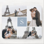 Alfombrilla De Ratón Crear su propia galería monogramada de 4 fotos<br><div class="desc">Añade tus fotos y tu monograma de personalizado para un diseño especial de un tipo.</div>