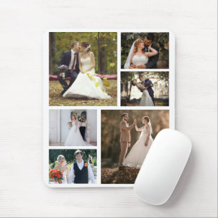 Alfombrilla De Ratón Crear su propio Collage de 6 Bodas de fotos