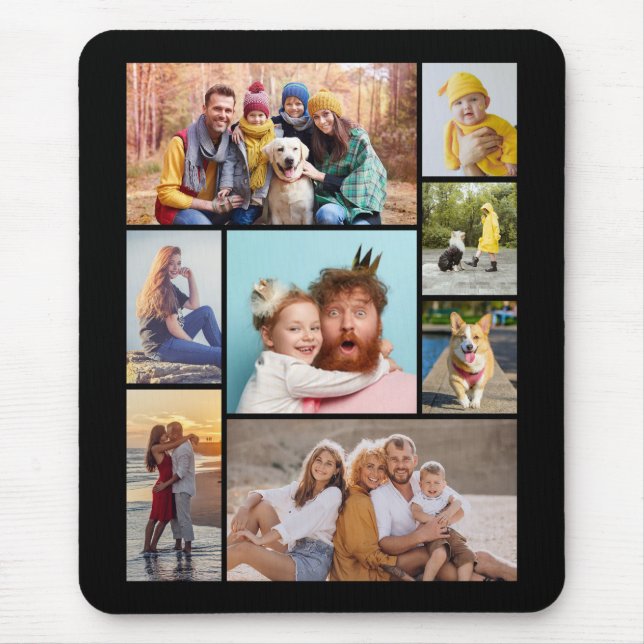 Alfombrilla De Ratón Crear su propio Collage de fotos 8 (Frente)