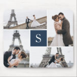 Alfombrilla De Ratón Crear su propio Collage de fotos monogramado de 4<br><div class="desc">Añade tus fotos y tu monograma de personalizado para un diseño especial de un tipo.</div>