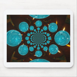 Alfombrilla De Ratón Crear su propio Kaleidoscope de luces azules