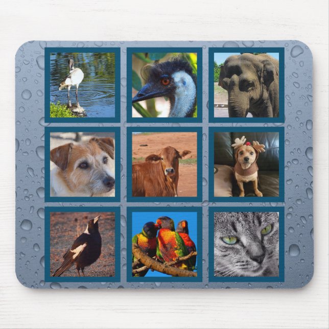 Alfombrilla De Ratón Crear su propio mousepad mascota - azul (Frente)