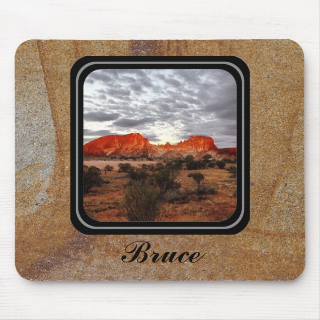 Alfombrilla De Ratón Crear su propio ratón con el nombre (Frente)