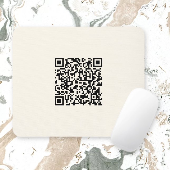 Alfombrilla De Ratón Crear un código QR instantáneamente | Editable fue (Subido por el creador)