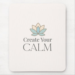 Alfombrilla De Ratón Create Your Calm Minimal Motivational Mouse Pad