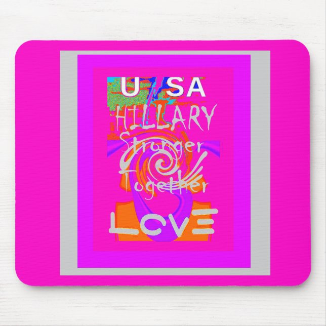 Alfombrilla De Ratón Create Your Own Stunning Hillary Stronger Together (Frente)