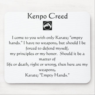 Alfombrilla De Ratón Credo de Kenpo