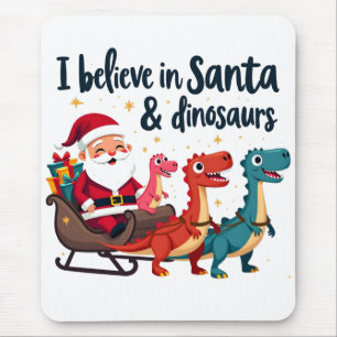 Alfombrilla De Ratón cree en Santa y los dinosaurios (Santa Elena