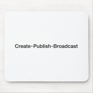 Alfombrilla De Ratón "CREE  •  PUBLIQUE  •  La DIFUSIÓN", texto, C