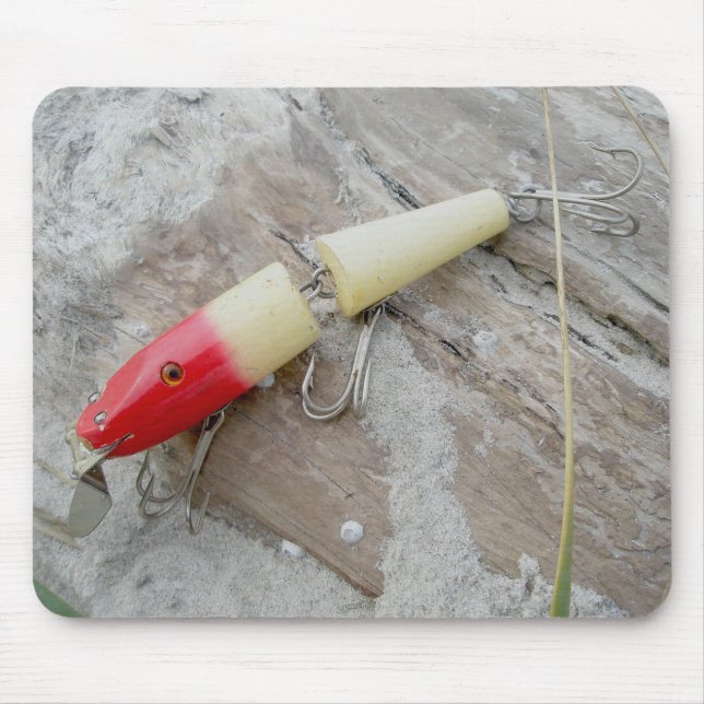 Alfombrilla De Ratón Creek Chub unido Pikie Redhead Lure (Frente)